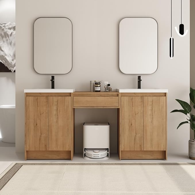 72 Inch Bathroom Vanity with Sink, Double Bathroom Vanities with Two Sinks by BeyondYourImagination