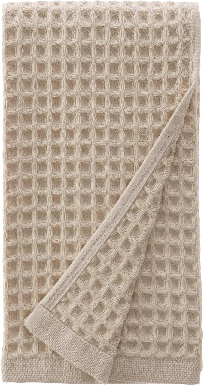 sea me at home Waffle Hand Towel – 100% Turkish Cotton, Soft and Absorbent by seameathome