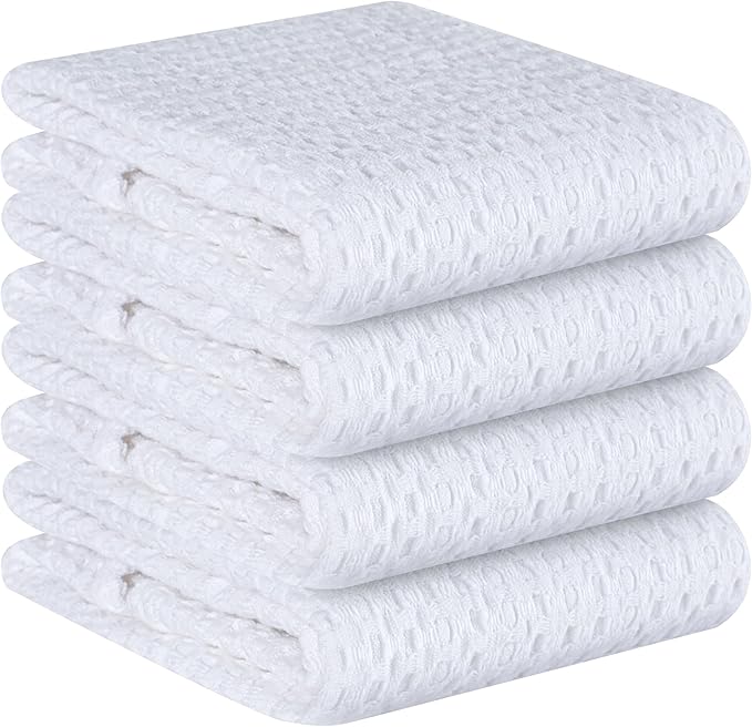 Native Fab 4-Pack Premium Waffle Kitchen Towels by NativeFab