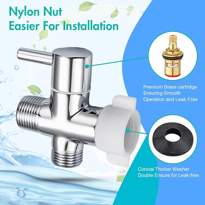 BARROCK Handheld Bidet Sprayer for Toilet, 2 Pack Stainless Steel Metal Made - Image 4