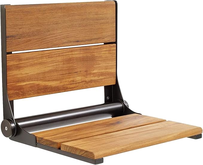 Folding Shower Seat Wall Mounted by Grab+Bar+Specialists