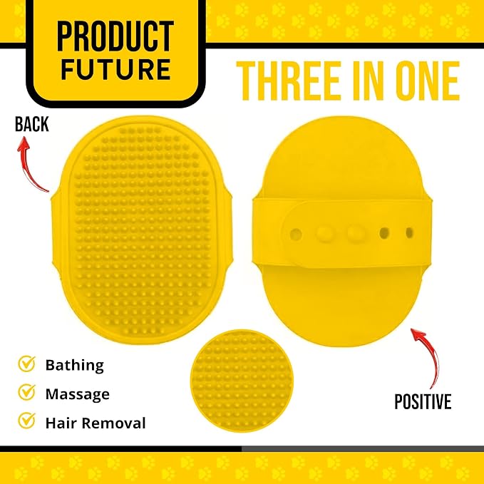 Silicone Dog Bath Brush – Soft Pet Scrubber - Image 3