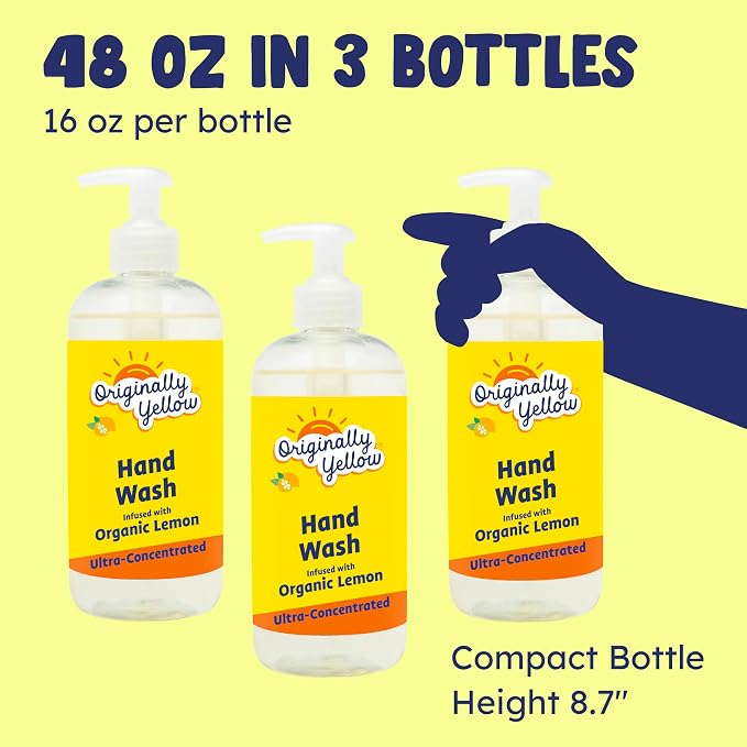 Originally Yellow Plant-Based Hand Soap All Natural Infused - Image 5