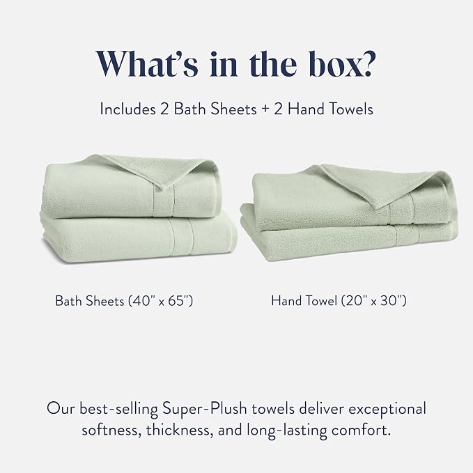 Brooklinen Super-Plush Bath Sheet and Hand Towel Set - Image 2