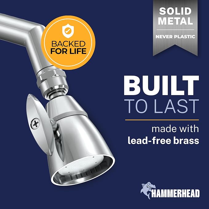HammerHead Showers® Solid Metal 2 Inch High Pressure Shower Heads - Image 2