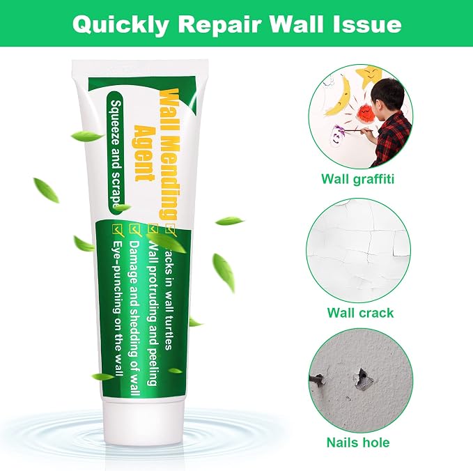 Drywall Repair Kit, Wall Mending Agent Large Hole Drywall Patch, Plaster Wall - Image 3