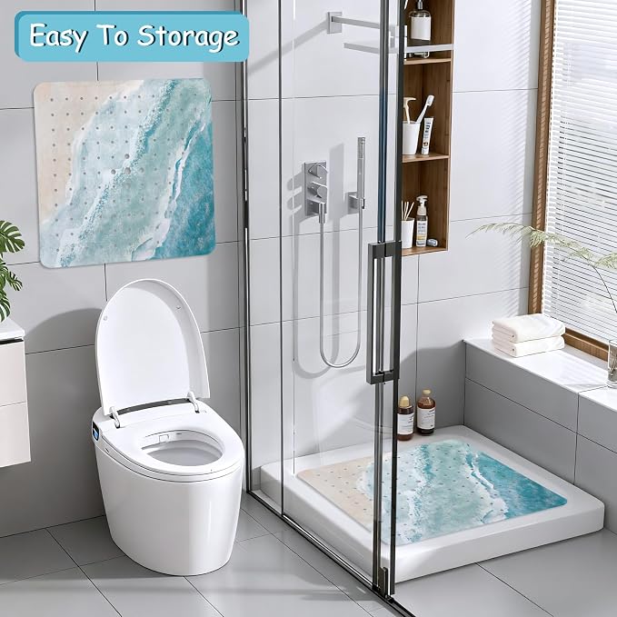 Beach Square Anti Slip Shower Mats - Image 6