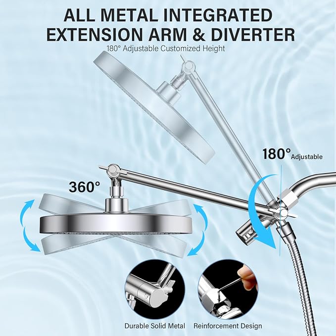 FASDUNT High Pressure Rain Shower Head - Image 3