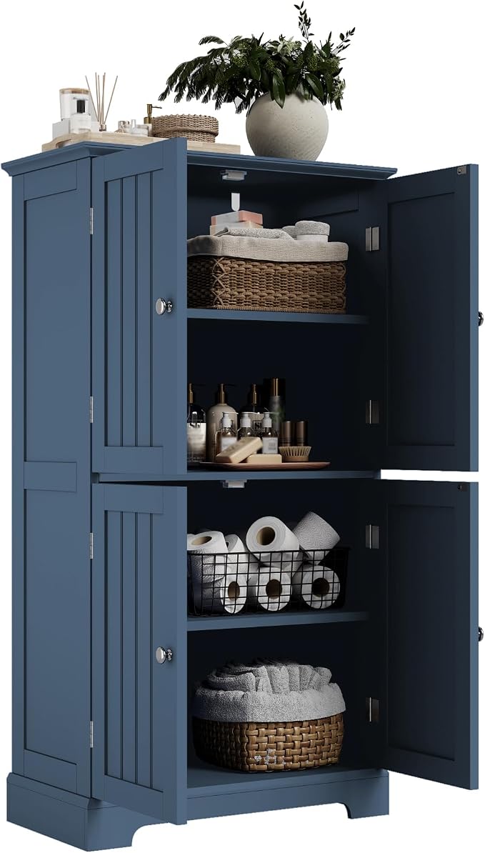 ChooChoo Bathroom Floor Cabinet, Modern Bathroom Storage Cabinet - Image 8