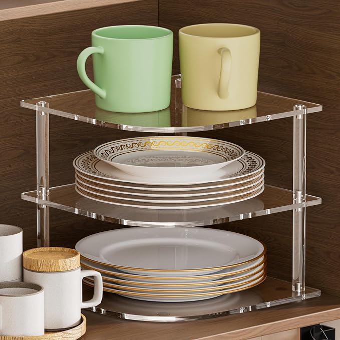Plate Organizer for Cabinet Space Saver by Unknown