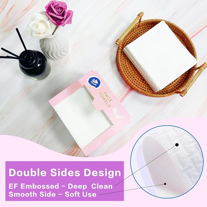 Vinda Face Towels, Disposable, XL facial towels - Image 2