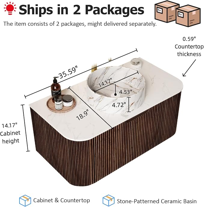 36" Floating Bathroom Vanity - Image 2