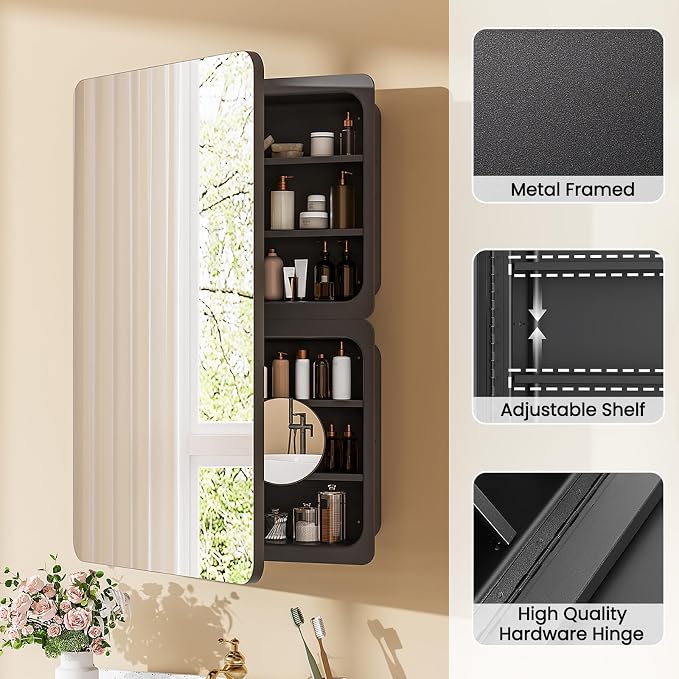 Rresyet 24×36 Bathroom Mirror Cabinet - Image 5
