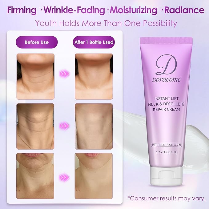 Retinol, Collagen & Hyaluronic Acid Neck Firming Cream – Anti-Aging Neck Cream - Image 3