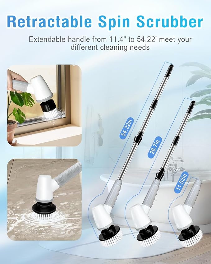 Electric Spin Scrubber Bathroom Scrubber - Image 3