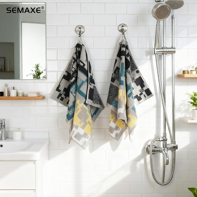 SEMAXE Hand Towels for Bathroom, 100% Cotton Towels - Image 8