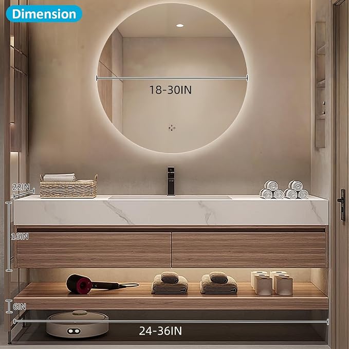 Floating Wood Bathroom Vanity - Image 2