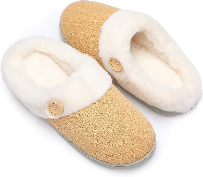 Chantomoo Womens Slipper Warm Comfy Memory Foam House Slippers Knitted Shoes by Chantomoo