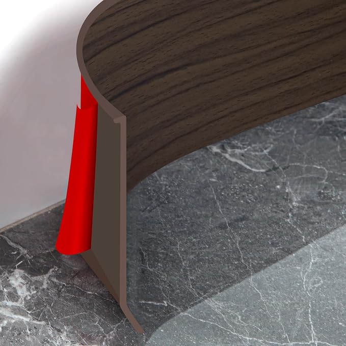 Flexible Baseboard Molding Trim 4 Inch Self-Adhesive Vinyl Wall Base Peel and by Heonay
