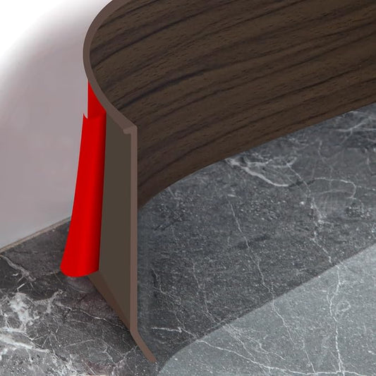 Flexible Baseboard Molding Trim 4 Inch Self-Adhesive Vinyl Wall Base Peel and by Heonay