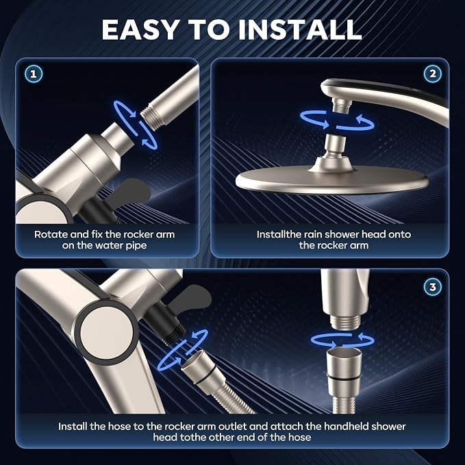 Shower Head with filtered Handheld High Pressure daul Shower Heads with - Image 8