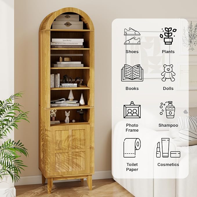 ELECWISH 71" Tall Arched Cabinet - Image 5