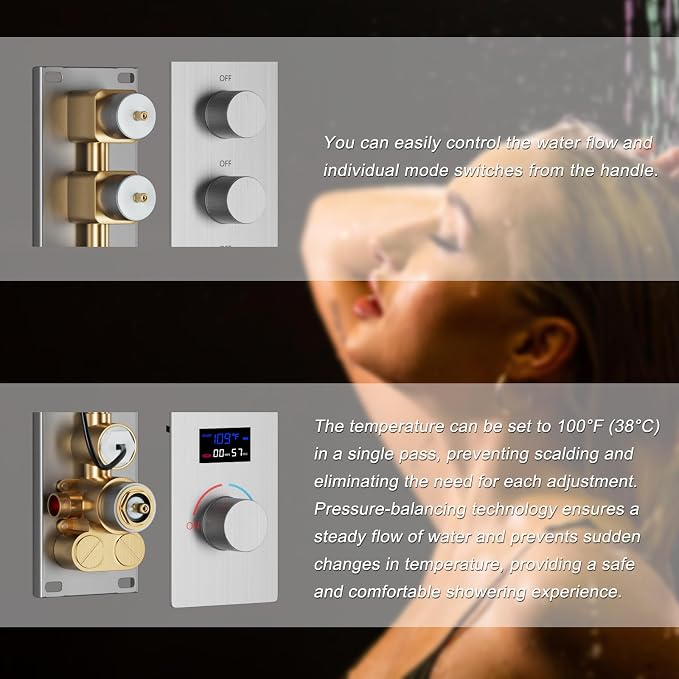 Brushed Nickel Shower System - Image 2