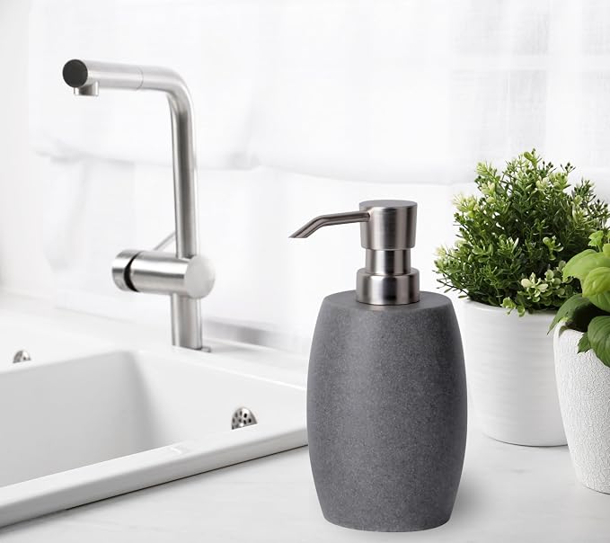 Sandstone Textured Resin Soap Dispenser - Image 4