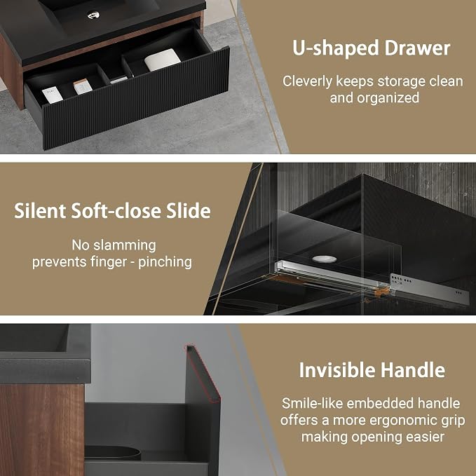 36" W Floating Bathroom Vanity - Image 7