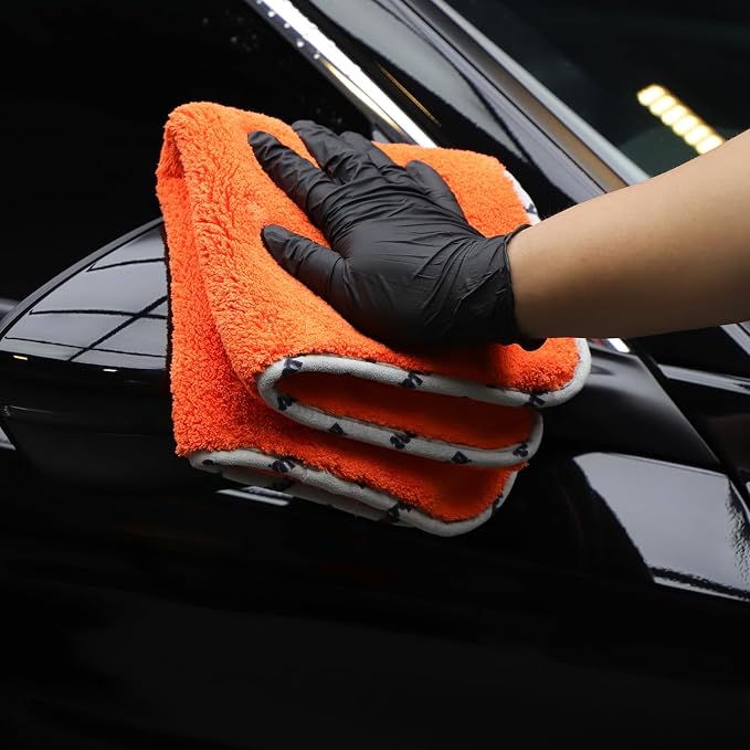 SPTA Car Microfiber Towels, Upgraded 1200gsm Ultra-Thick Cars Drying Towel - Image 7