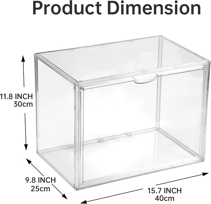 2X-Large 15.7"X11.8"X9.8" Acrylic Display Case - Image 3