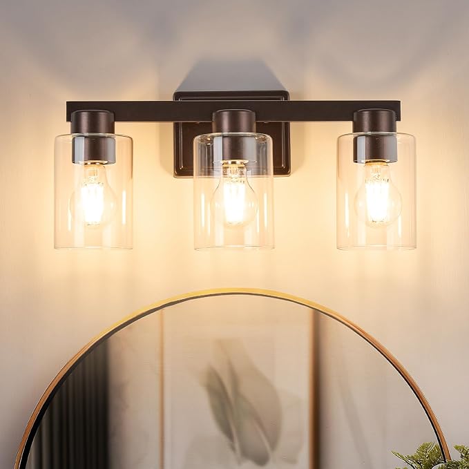 3-Light Bathroom Light Fixtures Modern Vanity Lights - Image 2