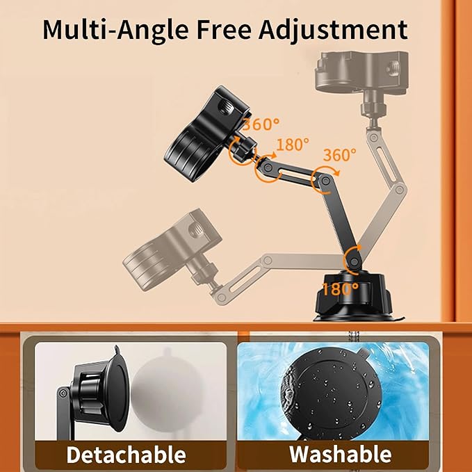 Adjustable Shower Head Holder, Strong Suction Cup Handheld Shower Wand Holder - Image 4