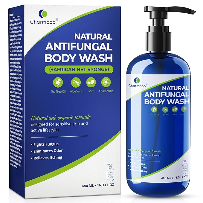 Natural Antifungal Body Wash: Tea Tree & Aloe Vera Formula by CHARMPOO