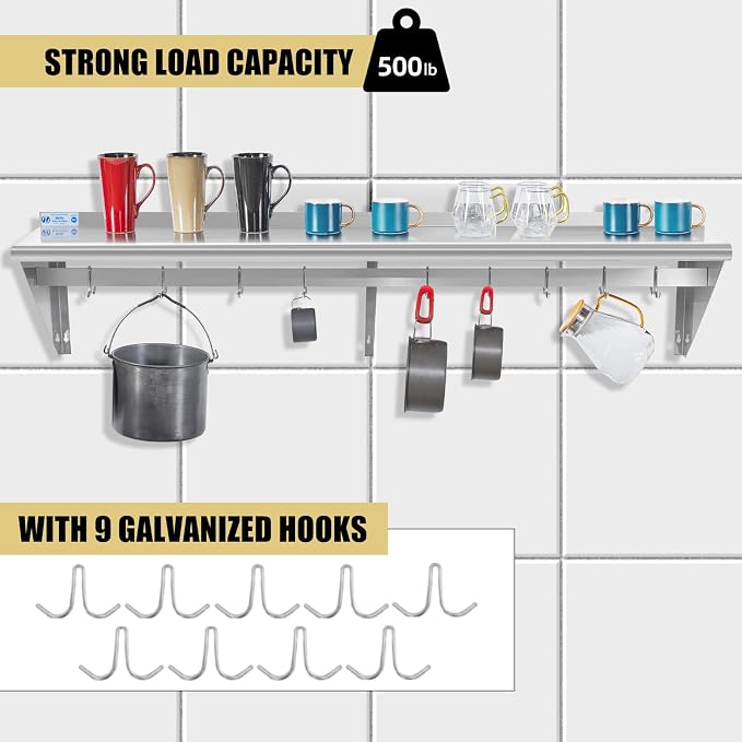 Hally Stainless Steel Shelf - Image 4