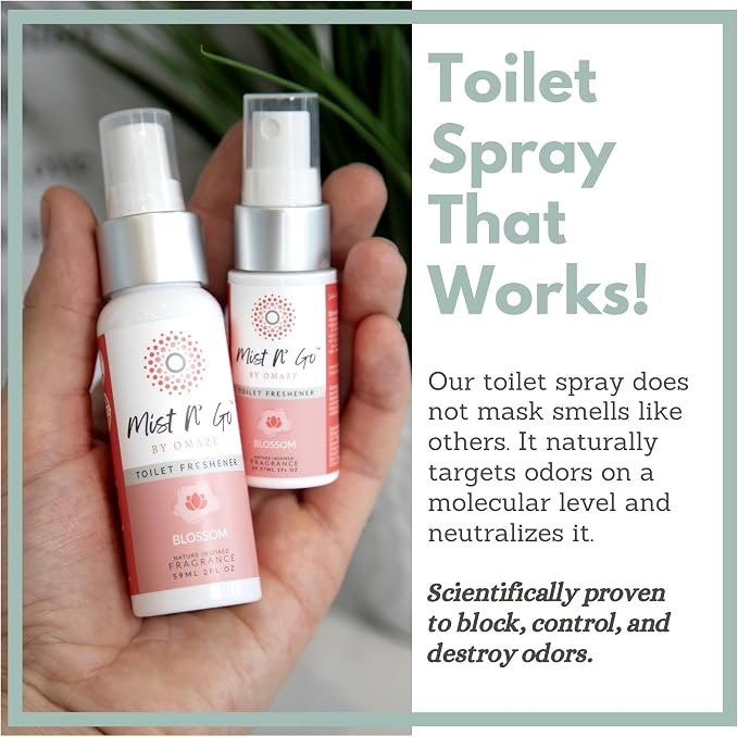 Mist N' Go by Omaze Travel Toilet Spray Odor Eliminator - Image 3
