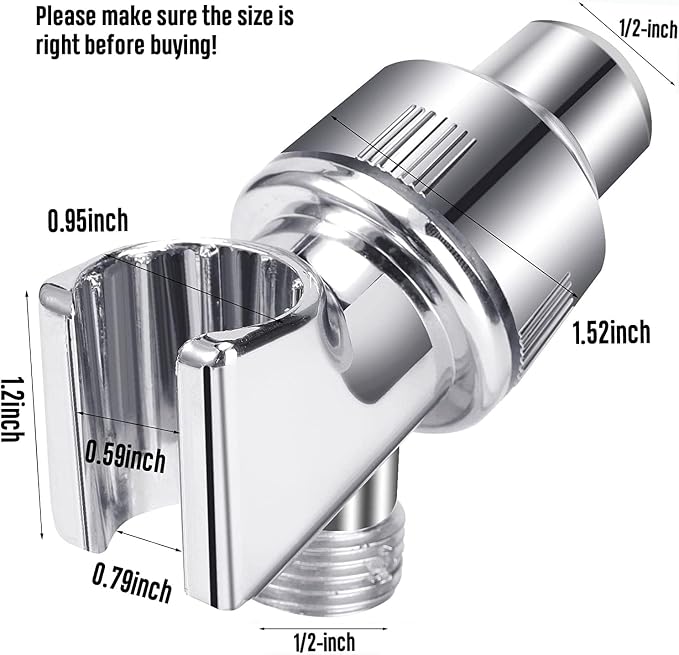 Shower Arm Holder for Handheld Shower Head, Adjustable Mount Bracket, Shower - Image 3