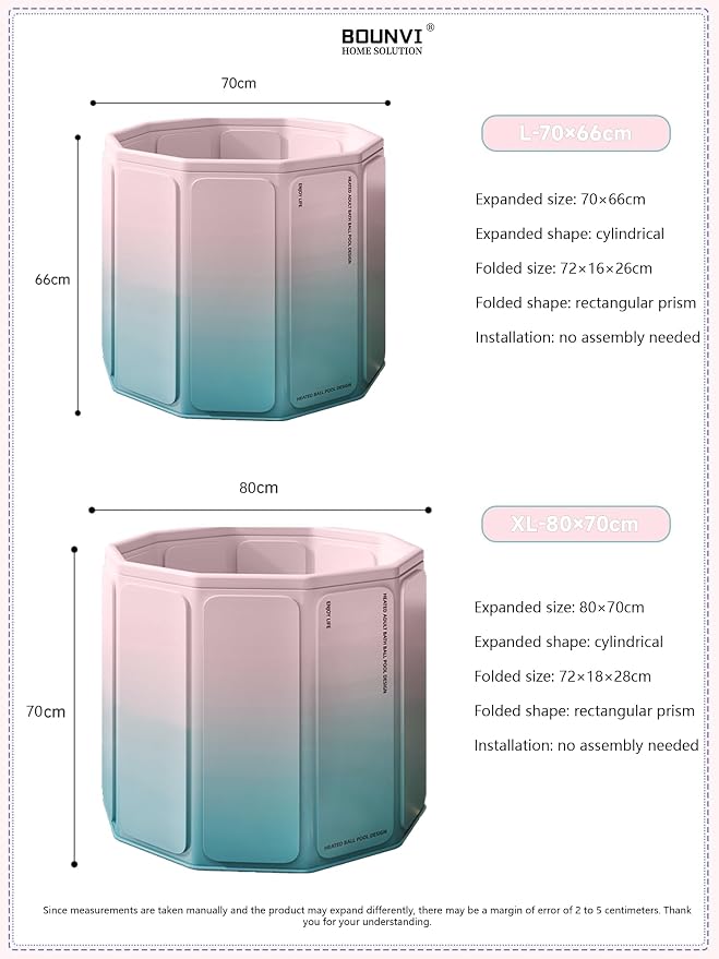 85 Gallon Foldable Portable Bathtub Adult - Image 6