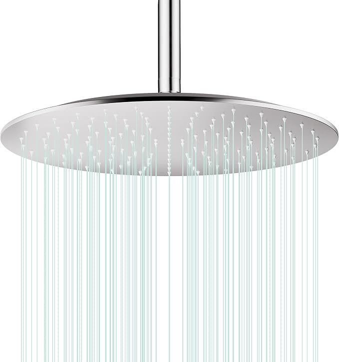 All Metal Rain Shower Head by AULEEND