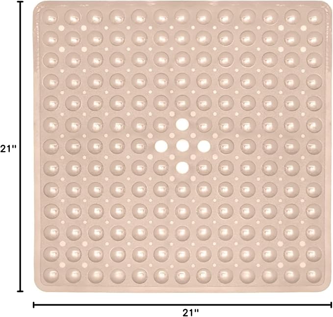ENKOSI 21 x 21 inch Square Non-Slip Shower Mat – Anti-Slip Shower Mats - Image 6