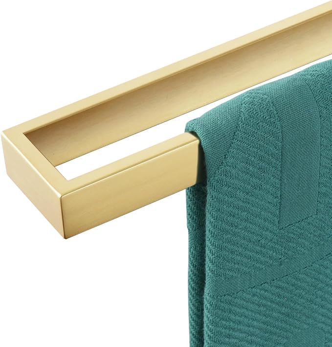 KOKOSIRI Towel Bar Brushed Gold Bath Towel Holder 16 Inch Kitchen Towel Hanger by KOKOSIRI