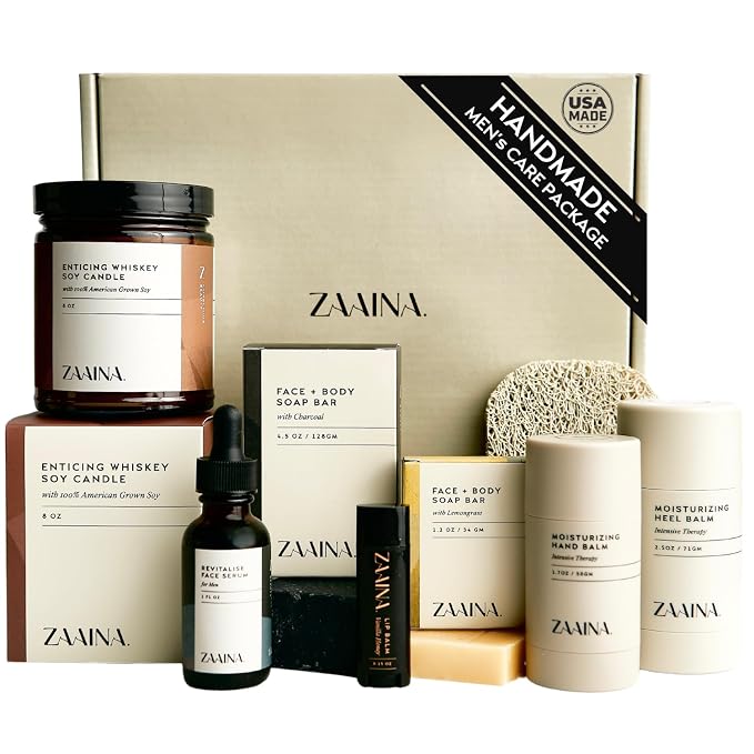 ZAAINA Men’s Self Care Package, Relaxation Spa Gift Set by ZAAINA