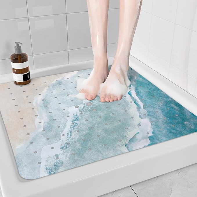 Beach Square Anti Slip Shower Mats - Image 5