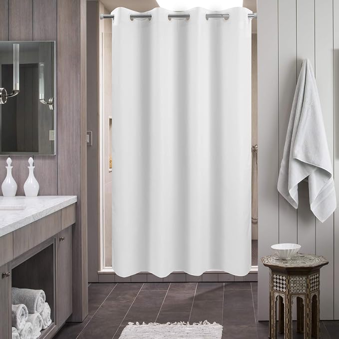 River Dream No Hook 60" Width Shower Curtain Microfiber - Image 7