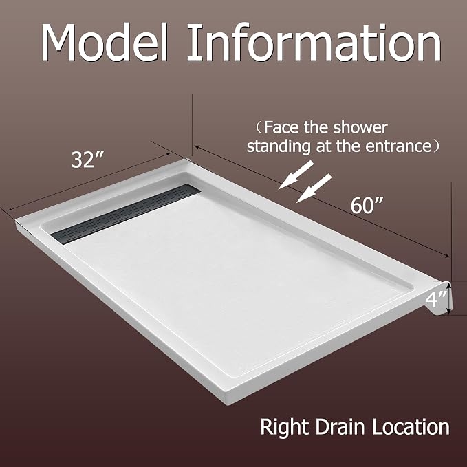 MORVANO 32 x 60 Shower Base - Image 2