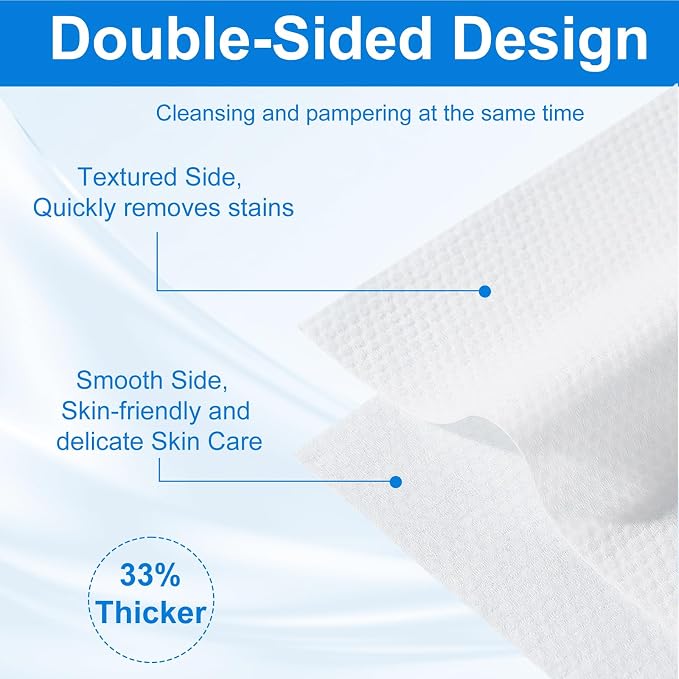 Disposable Face Towels, Dry Wipes Face Tissues Towelettes - Image 3