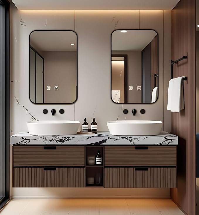 Double Bathroom Vanity with Sink, Floating Vanities Set Includes Smart by Unknown
