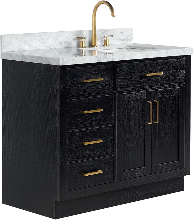 ARIEL Hepburn 43 Inch Single Rectangular Sink Bathroom Vanity - Image 4