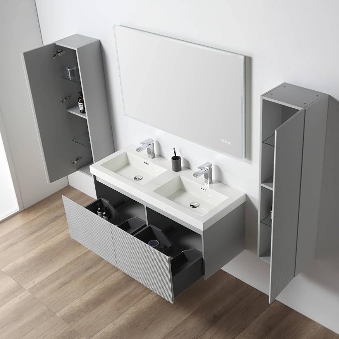 Blossom 48 Inch Double Sink Bathroom Vanity - Image 4