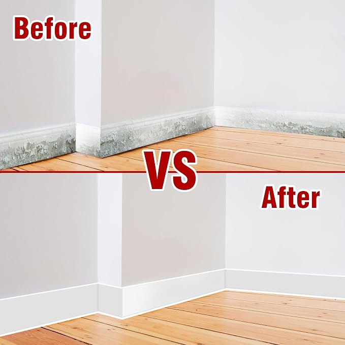 Vinyl Baseboard Molding Trim 3 Inch x 200 Feet Peel and Stick Baseboard Trim - Image 4